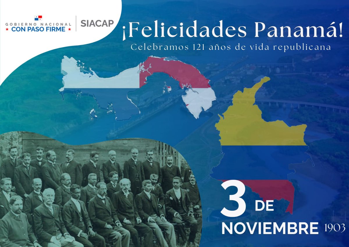 Conmemoramos 121 años de la separación de Colombia, vivamos con orgullo cada hecho histórico de nuestro país. #CelebremosLaPatria
