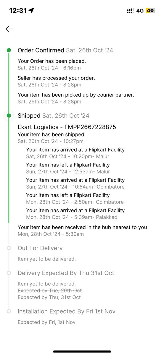 ranjit_mohan's tweet photo. No communication from Flipkart—no updates, no tracking info, no phone call, and no response. The lack of a direct customer service number is unacceptable. #CustomerServiceNightmare #FalsePromises #DisappointedCustomer #PoorService #NeverAgain https://t.co/B4qkvXOsyR