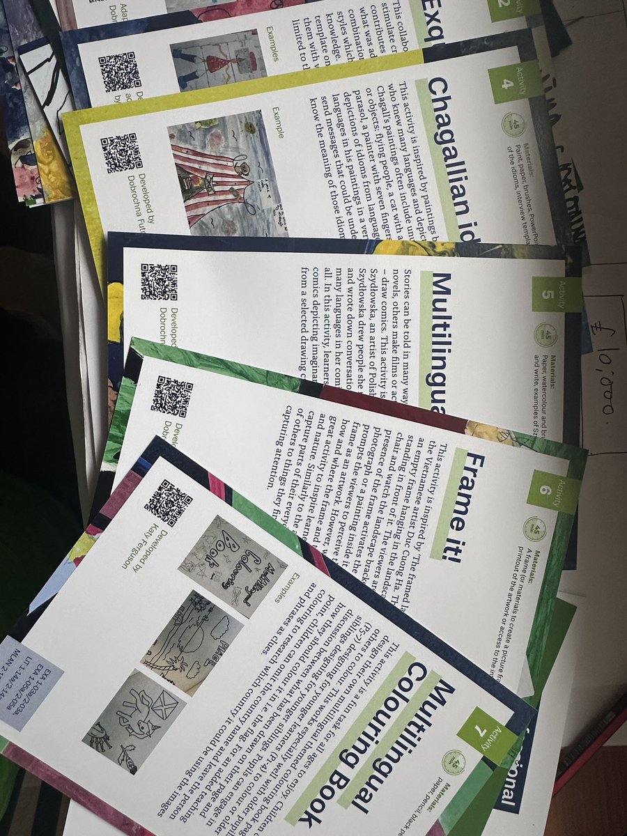 aroblingo's tweet photo. What beautiful sets of multilingualism in art resources from the @SALTLANGS conference yesterday. Congratulations @dobrochnafutro - I remember chatting about this with you several years ago so it’s brilliant to see what you’ve brought to life! Thanks to @karenmfaulds for sharing! https://t.co/GAMSxn51IH