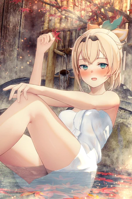 色付く季節のいろは殿 #いろはにも絵を 