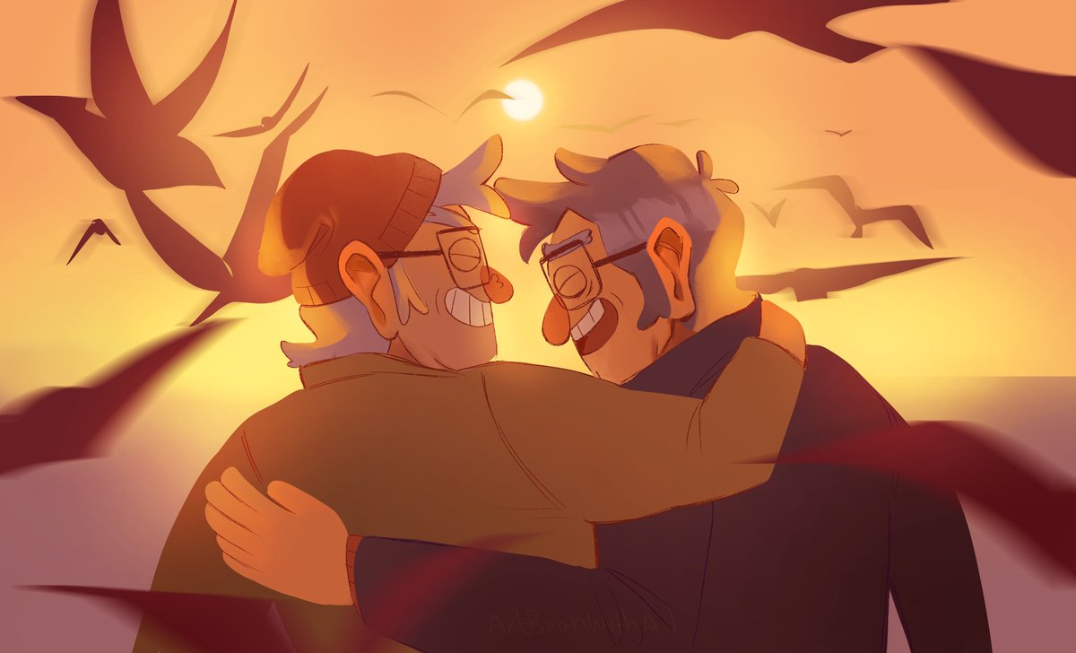 Good times ☀⛵

#Gravityfalls #gravityfallsfanart  #Fordpines #StanleyPines