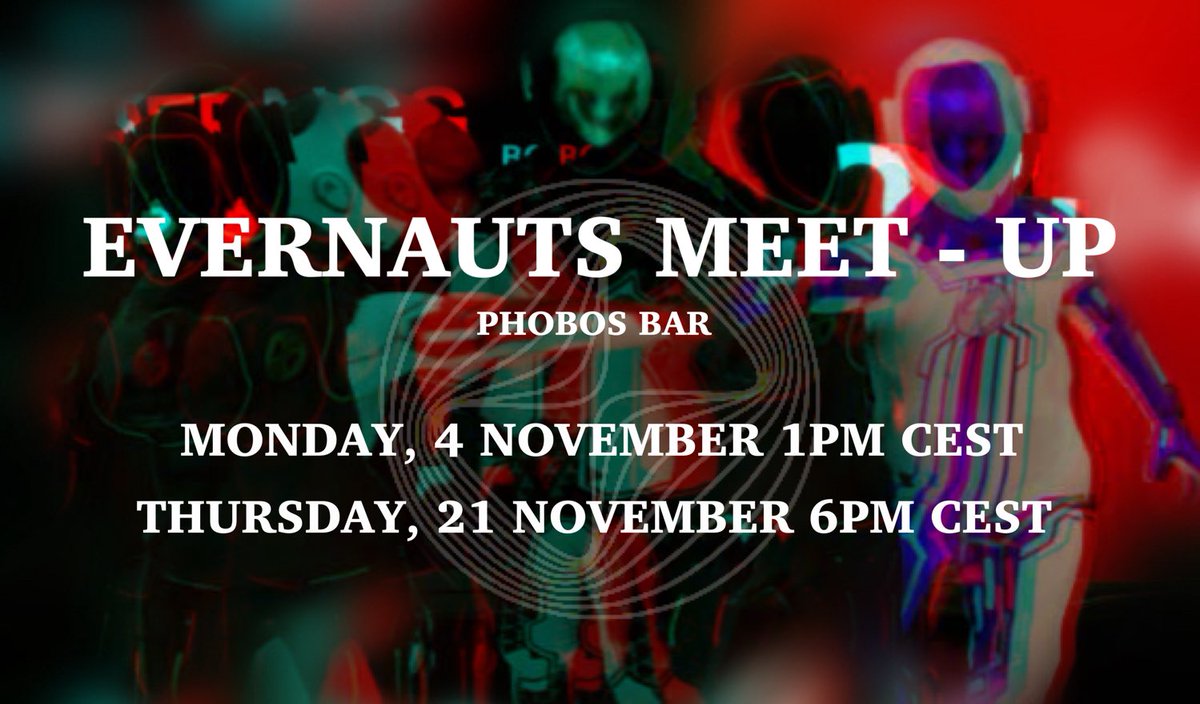 ๐๐๐๐๐๐ ๐๐-๐๐๐ (@borochaba) on Twitter photo Hey Evernauts! ๐งโ๐
Here are the scheduled dates for our upcoming community meetings in the @Everdome_io #Metaverse this November.
Let's hang out!
Launcher ๐ everdome.io/launcher and have some chat together.
<a href="/DOME_Community/">Hum(AI)n Web3 Community</a> #Everdome #web3 Hey Evernauts! ๐งโ๐
Here are the scheduled dates for our upcoming community meetings in the @Everdome_io #Metaverse this November.
Let's hang out!
Launcher ๐ everdome.io/launcher and have some chat together.
<a href="/DOME_Community/">Hum(AI)n Web3 Community</a> #Everdome #web3