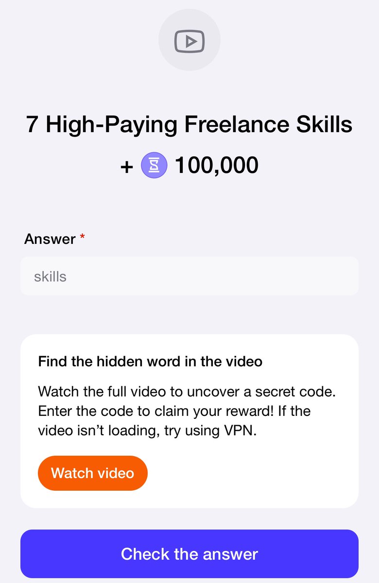CrryptoAirdrop_'s tweet photo. #TimeFarm Daily Oracle and YouTube Code 3 Novemberโณ
When did Bitcoin first reach $10,000?
โ
Answer : 29 November 2017
โถ๏ธ7 High-Paying Freelance Skills
๐จโ๐ปSkills
๐Claim 200 000 $SECOND
#oraclequestion #timefarmquiz #major #memefi https://t.co/EMEAUkb1QQ