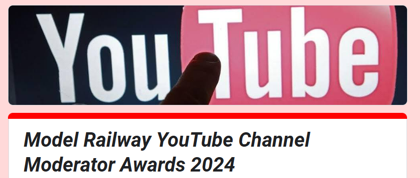 BarnabasJCT's tweet photo. Model Railway YouTube Channel Moderator Awards 2024 
Nomination Form: https://t.co/uv1x9XWVB8  
Nominations close 23:59, 30th November 2024.
Model Railway YouTube Channel Moderator Awards is sponsored by   @WestHillWagonWorks https://t.co/2sJH3QhwYn