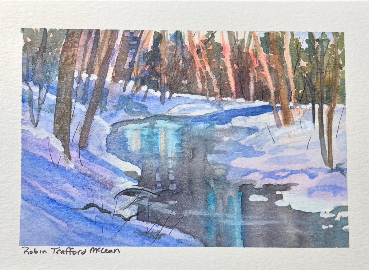 Christmas card production continues 
#art #artworks #Canadianlandscapes #christmascards #landscapepainting #watercolourart
