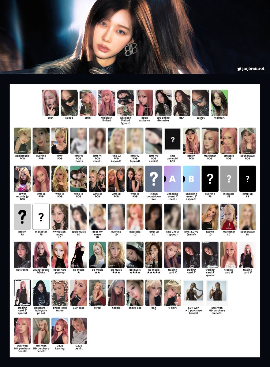 💿 aespa 5th mini album - whiplash complete photocard template