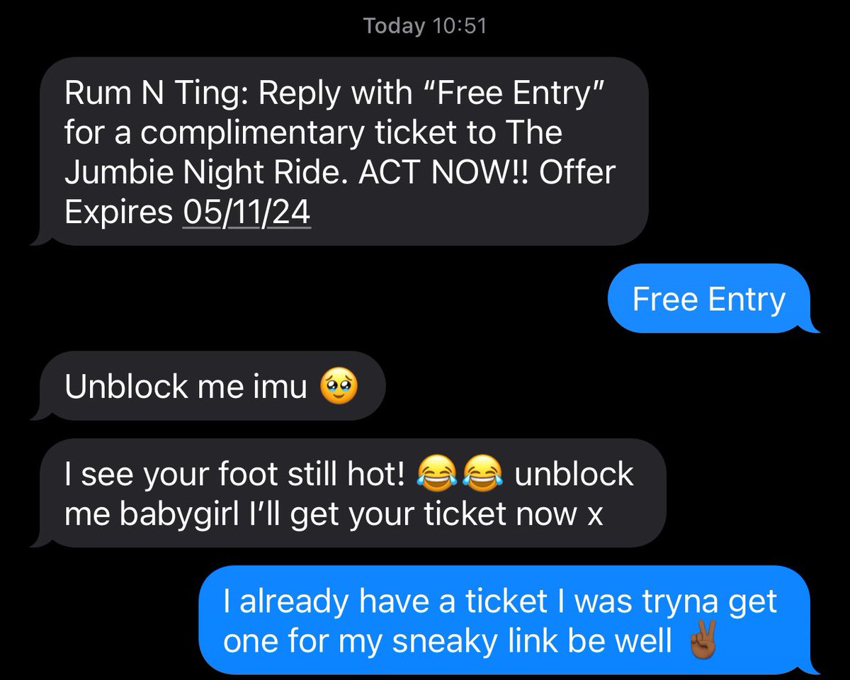 It be like that sometimes 😅 She’s got her ticket… you got yours 👀🤭