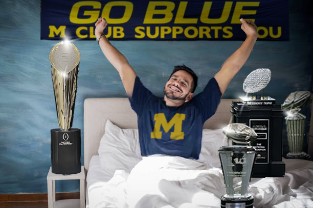 Them:  It must be hard waking up on Sundays as a Michigan fan this season

Me: