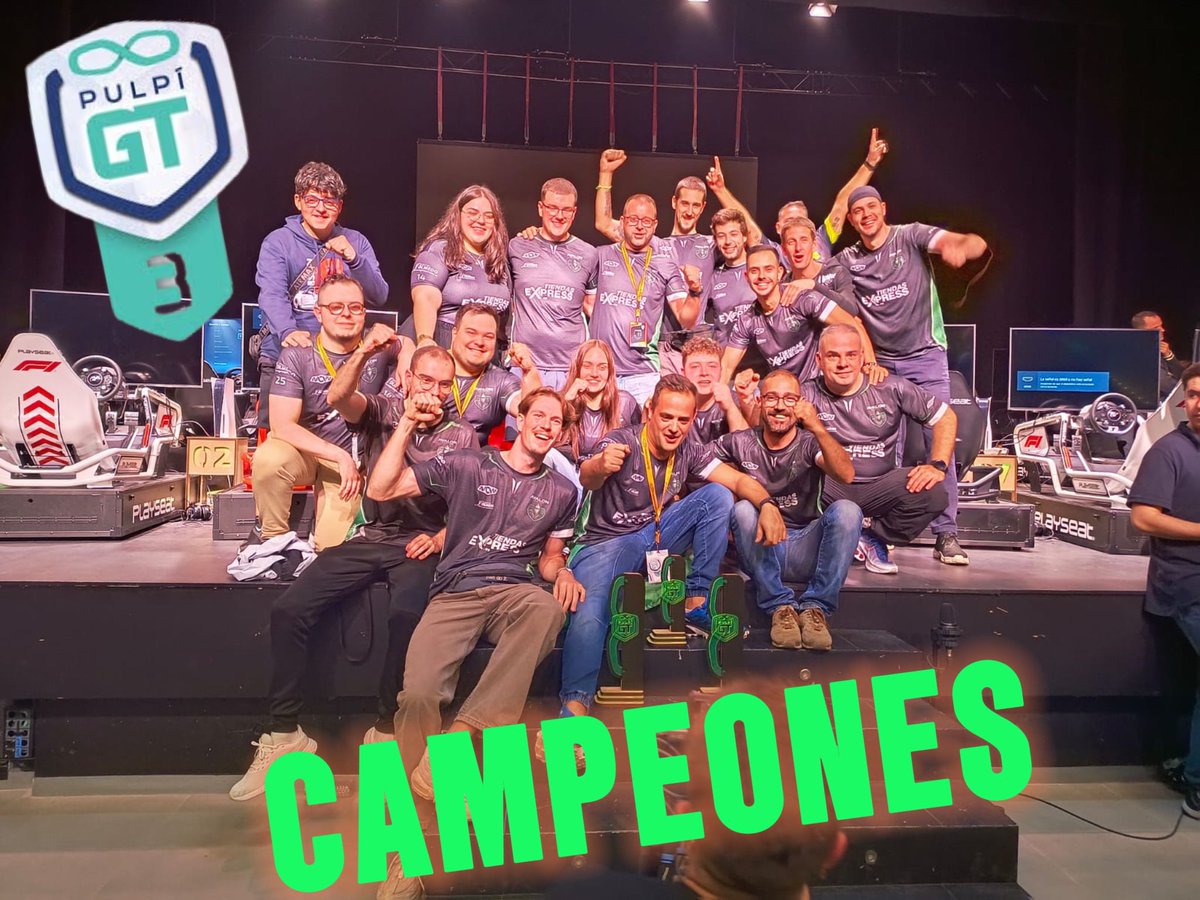 Acaba el evento presencial del año en <a href="/thegranturismo/">Gran Turismo</a> #GTPulpí 
by <a href="/Mach25Gaming/">Mach25 Gaming</a>

📝Resultados finales oficiales:

• Competición individual P4🏅
<a href="/byVictorSport/">Victor Merayo</a> 

• Competición élite P1 🏆
<a href="/JoseSerrano_16/">Jose Serrano</a> 

• Competición equipos P1 🏆
<a href="/JLopez_25_/">Julián López</a> <a href="/AlexLM02_/">Alex López</a> <a href="/byVictorSport/">Victor Merayo</a>
