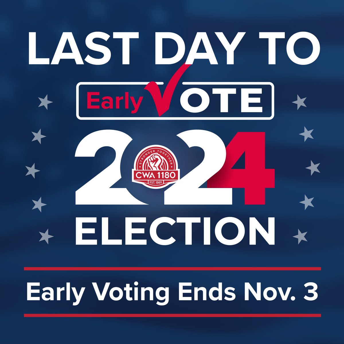 New York voters, today is your LAST DAY to early vote. Don't miss your chance, make your voice heard. #EarlyVoting #Vote