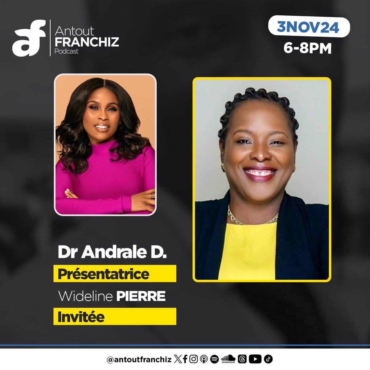 antoutfranchiz's tweet photo. Let’s get after it💫

#ATF #ATFP #ANTOUTFRANCHIZ @followers #AntoutfranchizPodcast #Andraletoday #fyp #podcast #haiti #womenempowerement #viral https://t.co/ZhloUUdv5a
