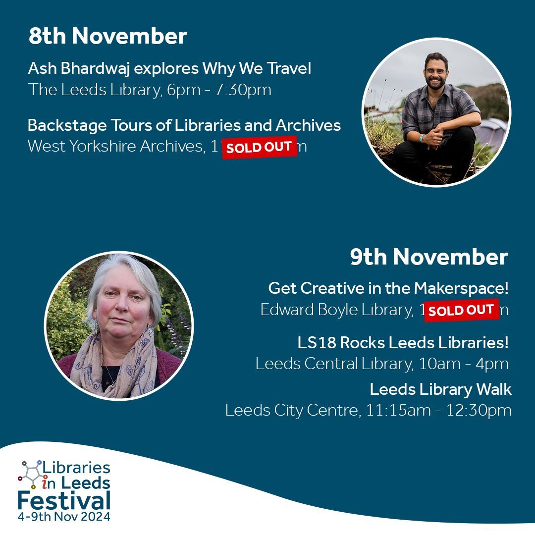The festival is finally here - who's going to be joining us? 

If you haven't already, check out the full line-up of events here and grab your tickets online - mostly PAYF 👉 buff.ly/4eTCvCB 

<a href="/LeedsCC_News/">Leeds Council News</a> 

#LibrariesinLeedsFestival2024 #LiL24 #Festival #Leeds