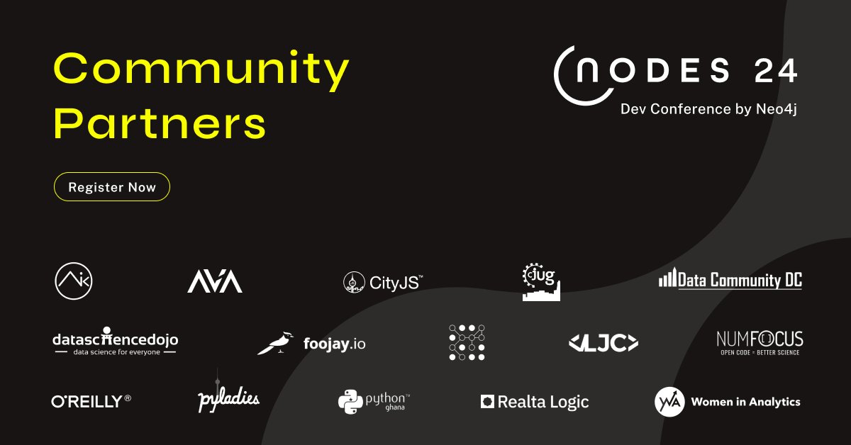 📣 REMINDER 📣 
NODES 2024 is right around the corner! We can’t wait to dive into this year’s content on LLMs, AI, data science, knowledge graphs and applications. Sign up here 👉 neo4j.registration.goldcast.io/events/03805ea…

#graphdatabases #knowledgegraphs #datascience #ML #AI #NODES2024 #GraphRAG