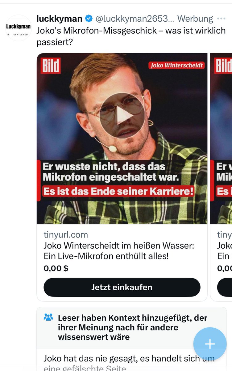 Dass man hier Werbung schalten kann, die offensichtlich betrügerische Absichten hat, das finde ich absolut wild. Da kann die BILD  ja auch überhaupt kein Interesse dran haben.
