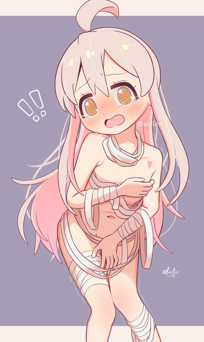 緒山真尋 「包帯ほどけたまひろちゃん#おにまい 」|あびりのイラスト