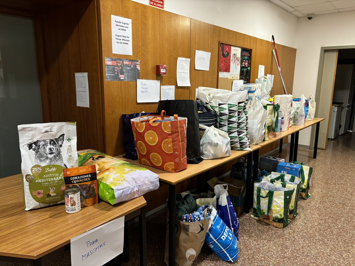 Os recordamos que hoy estaremos recogiendo suministros hasta las 20:00 horas en el <a href="/NeuroAlc/">Instituto de Neurociencias UMH-CSIC</a> 
Gracias por vuestra colaboración 💪🏻