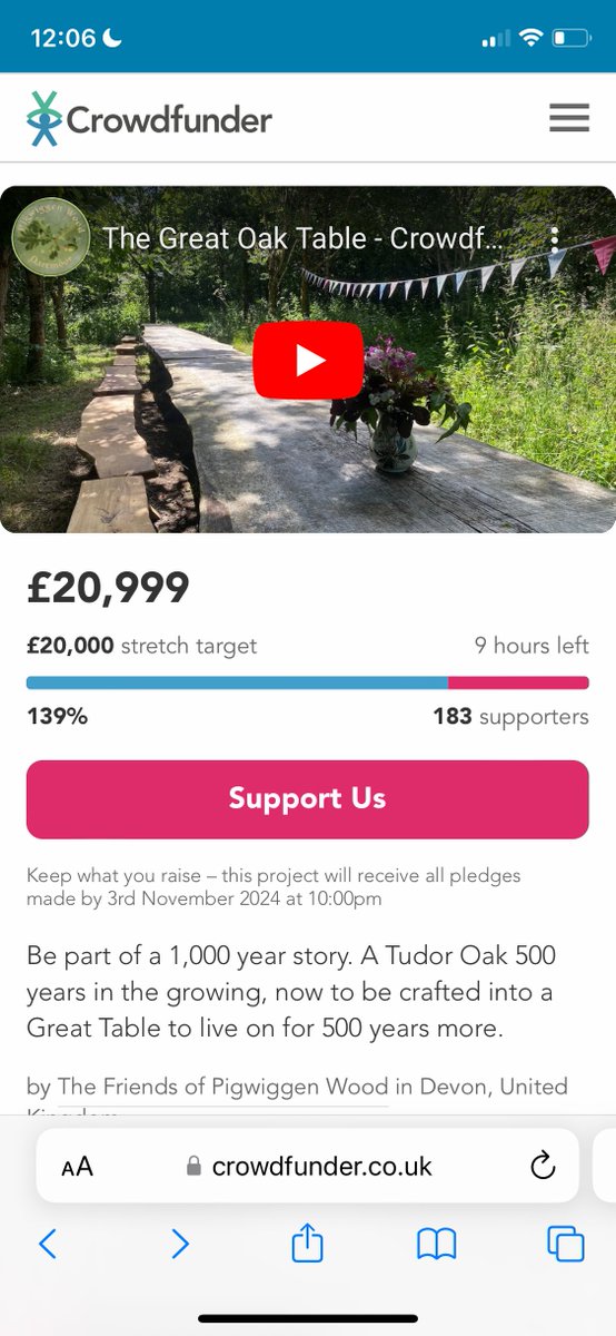 We're at £20,999!
Anyone fancy donating a quid to help out...🤣
Here's the link: crowdfunder.co.uk/p/great-oak-ta…
<a href="/crowdfunderuk/">Crowdfunder UK</a> #oaktree
