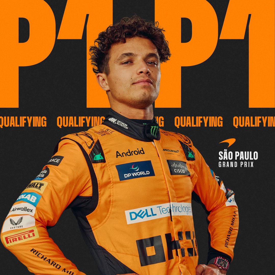 McLaren (@mclarenf1) on Twitter photo LANDOβS ON POLE IN BRAZIL! π
Superb driving, <a href="/LandoNorris/">Lando Norris</a>! πͺ
#BrazilGP LANDOβS ON POLE IN BRAZIL! π
Superb driving, <a href="/LandoNorris/">Lando Norris</a>! πͺ
#BrazilGP