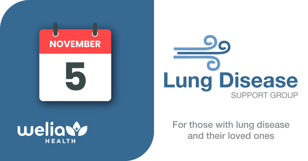 Join us for our Lung Disease Support Group on November 5 from 1-2 pm! 
Held at Welia Health - Mora - in Conference Room 5. Free to attend! Learn more here: weliahealth.org/event/lung-sup…