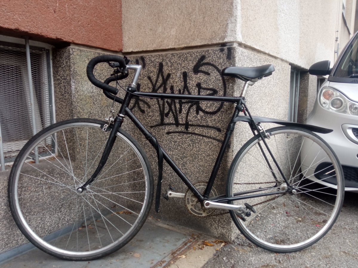 starihalj's tweet photo. Hčerka prodaja Rog Maraton single speed, pred dvema letoma generalno obnovljen, nove bremze, pesta, feltne, gume, pedala, dela k urca.
Priloži #musguard blatnike.
Cena 200. https://t.co/f5ycJrZYfZ