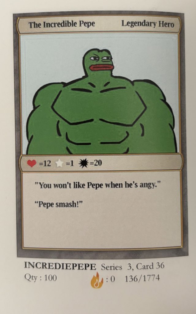 One OG #Rarepepe a day #incrediepepe 🐸 #NFT #Bitcoin