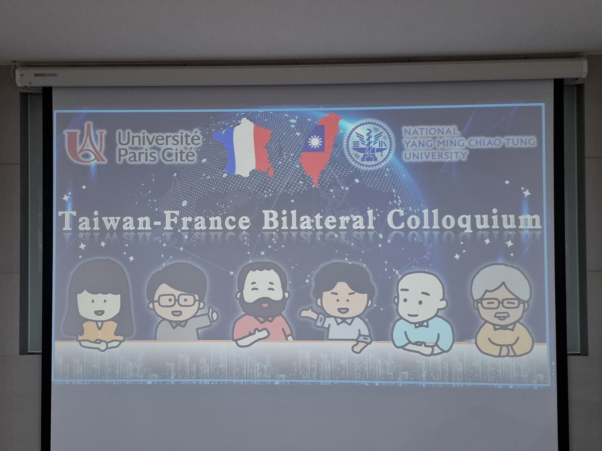 DSIMB_Lab's tweet photo. @AlexTwentySeve &amp; @gellyjc (@univ_paris_cite, @Inserm_EN, @Univ_Reunion) are very happy to work with our collegue Wei-Chen Lo from @NYCU_official in Hsinchu as part of our #PHC_ORCHID @CampusFrance &amp; Bureau français de Taipei https://t.co/JNUz2mpyJ8