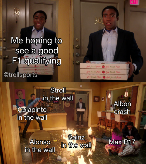 trollsports's tweet photo. Brazil GP qualifying https://t.co/YywCx5YwIe