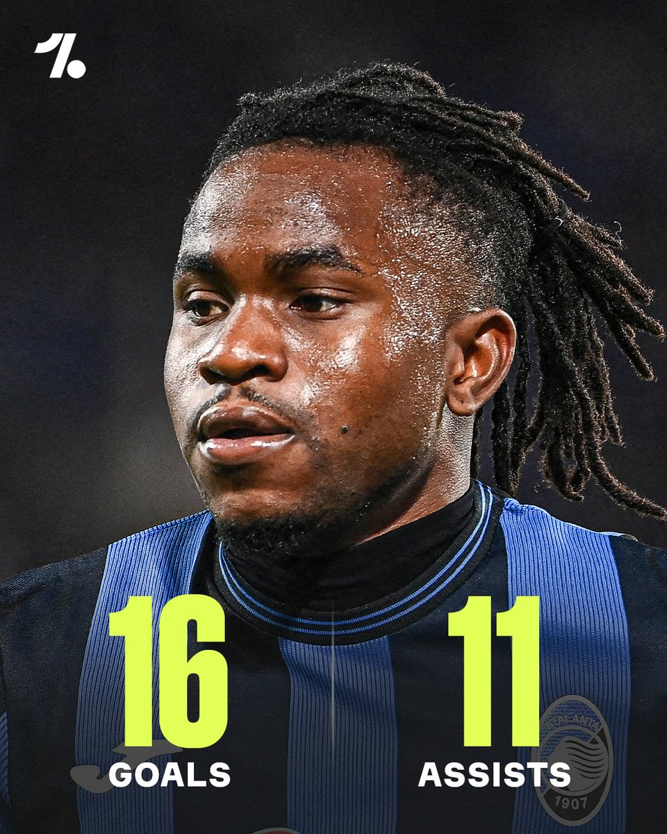 No other Serie A player has been directly involved in more goals in 2024 than Atalanta’s Ademola Lookman 😮‍💨🔵🇳🇬

That’s 27 G/A this year 💥