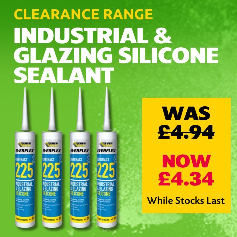 diydirectcom's tweet image. This #Everbuild Everflex 225 is a mid modulus acetoxy cure #silicone #sealant that adheres to most smooth and non-porous substrates. In clearance for £4.34 buff.ly/3YIiNV4