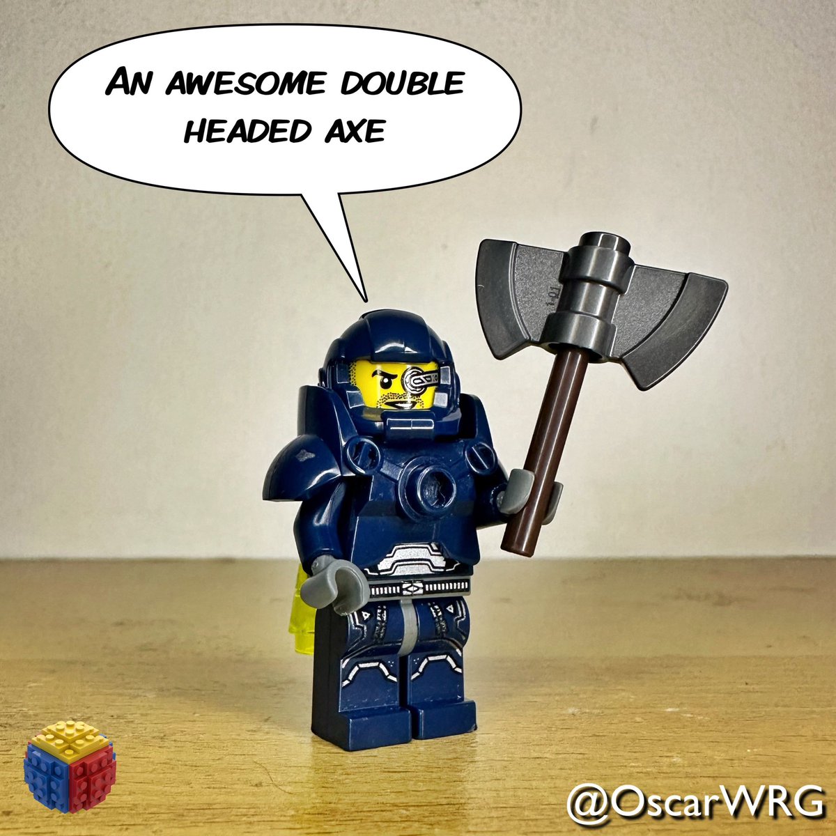 OscarWRG's tweet photo. #LEGO_Galaxy_Patrol #LEGO #dnd #legodnd #doubleheaded #axe #doubleheadedaxe @LEGO_Group @DoSAinterntl https://t.co/zETReEm8xT
