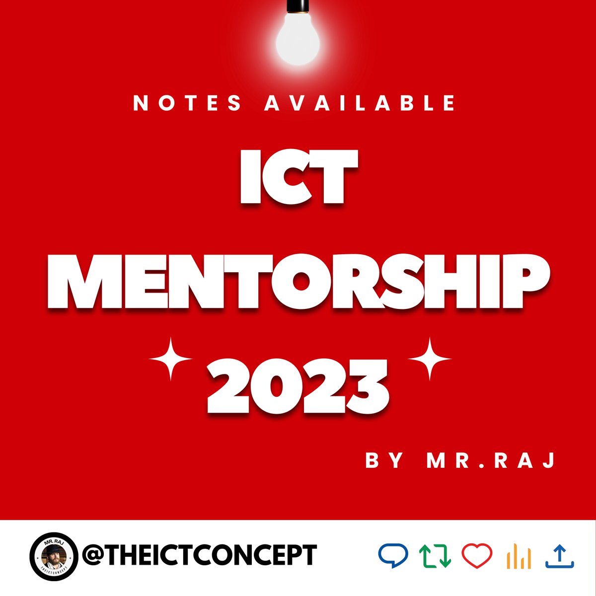 [𝗣𝗗𝗙]
ICT 2023 Mentorship
Lecture 1-105 [80+ Hours]
Notes / Key Points
Must Follow @theictconcepts 

Like + Repost + Bookmark
Comment "Lecture 5" after 900+ repost I'll post PDF link for this lecture