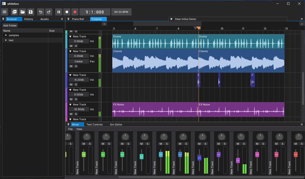 Native_eM's tweet photo. When i develop my own DAW from scratch, the frontend/UI is the most exhausting part to develop...
Thanks to Dear ImGui's ease of use and flexibility, it allows me to implement or create many custom UI elements from scratch with minimal effort. https://t.co/qz65kJ2PGA