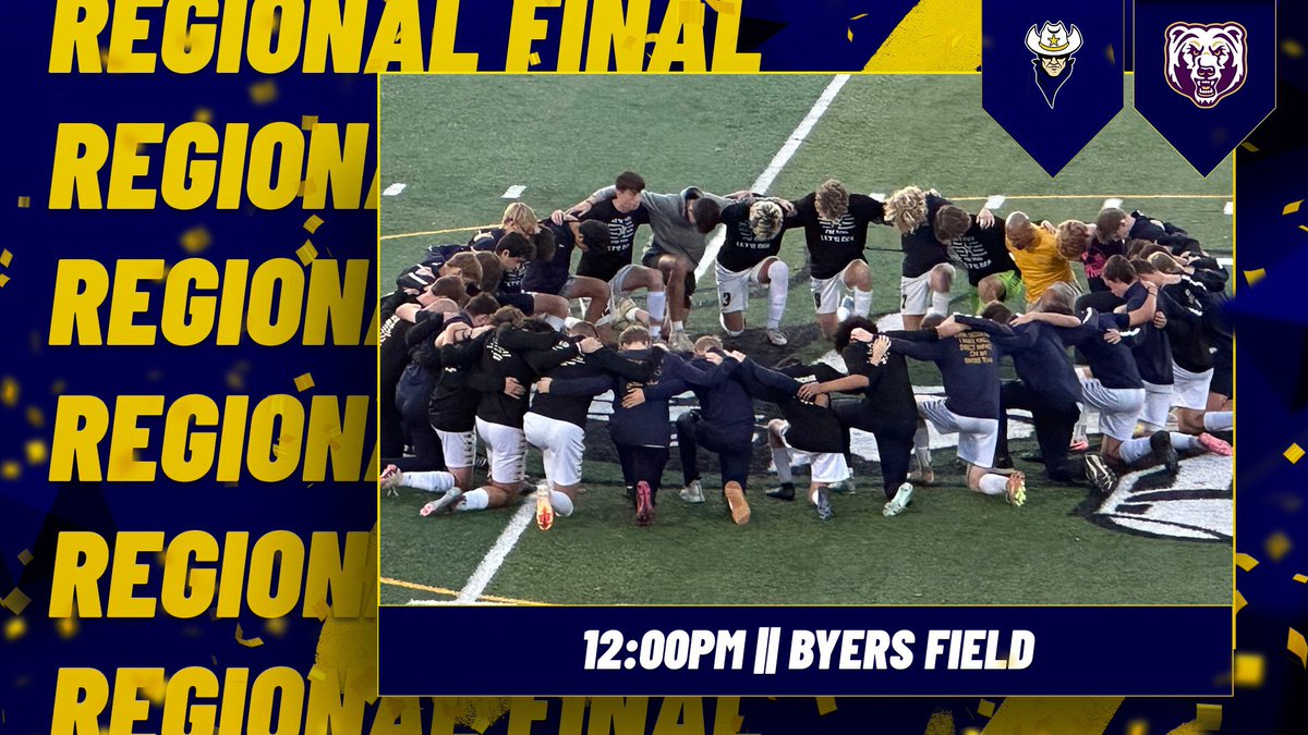 NRHSMensSoccer's tweet image. ⭐️REGIONAL FINAL⭐️
Sunday, 11/03
⏰ 12:00pm
🚌leaves at 10:00am – behind NRAC/ Ranger Stadium - Send Off 🪧
🆚 North Royalton  
📍Byers Field at Robert M. Boulton Stadium
7600 Day Dr. 
Parma, 44129
🎟️ Division II
ohsaa.org/tickets