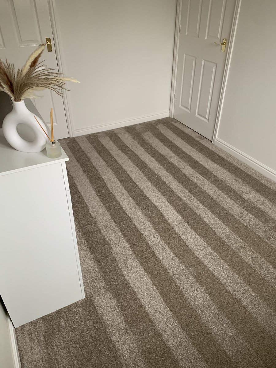 New carpet equals STRIPES!!!