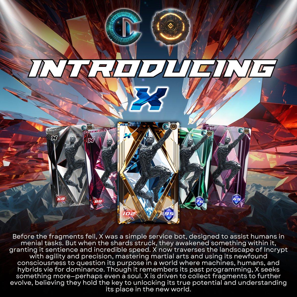 IncryptNFT's tweet image. NFT SHOWCASE #18

Name: X 
Faction: Mech