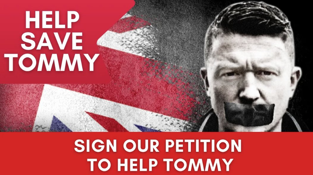 TRobinsonNewEra's tweet photo. ADMIN POST - PLEASE SIGN THE PETITION BELOW

Share this everywhere.

We will get this petition into the hands of those responsible for the safety and wellbeing of Tommy, putting them on notice.

https://t.co/rJAnmYT1Er https://t.co/ZDSDdPnGb3