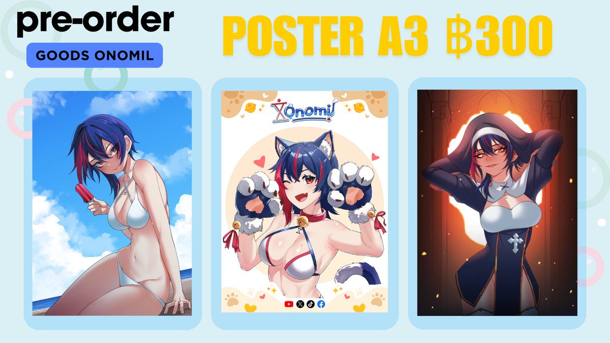 onomilvt's tweet photo. มาแล้ว PRE-ORDER สินค้าโอโนมิลค่ะ
MOUSE PAD 800*300*3mm 4 ลาย
Poster 6 ลาย
https://t.co/ydiOH6Jv1L ปิดยอด 30 พย.ค่ะ อัพเดทลายเพิ่ม
ขอบคุณทุกการสนับสนุนค่ะ 💓✨ https://t.co/n9HKbqyGCt
