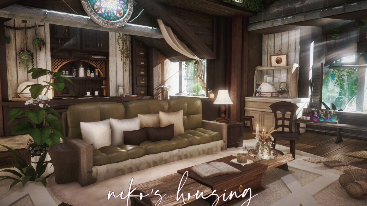 CatEleix's tweet photo. "The Secret Cabin of the Forest Witch"丨M size 
#ff14 #ffxiv #FF14ハウジング #ff14housing #ffxivhousing #HousingEden https://t.co/4OkGXJyqfp