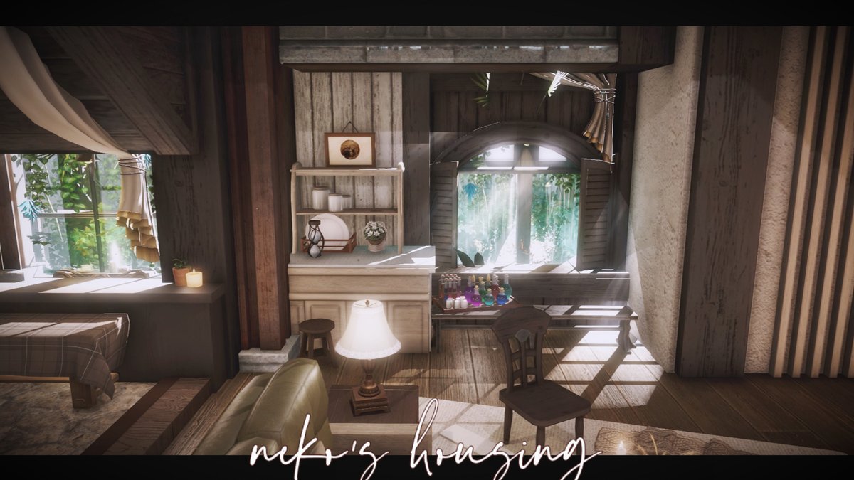 CatEleix's tweet photo. "The Secret Cabin of the Forest Witch"丨M size 
#ff14 #ffxiv #FF14ハウジング #ff14housing #ffxivhousing #HousingEden https://t.co/4OkGXJyqfp