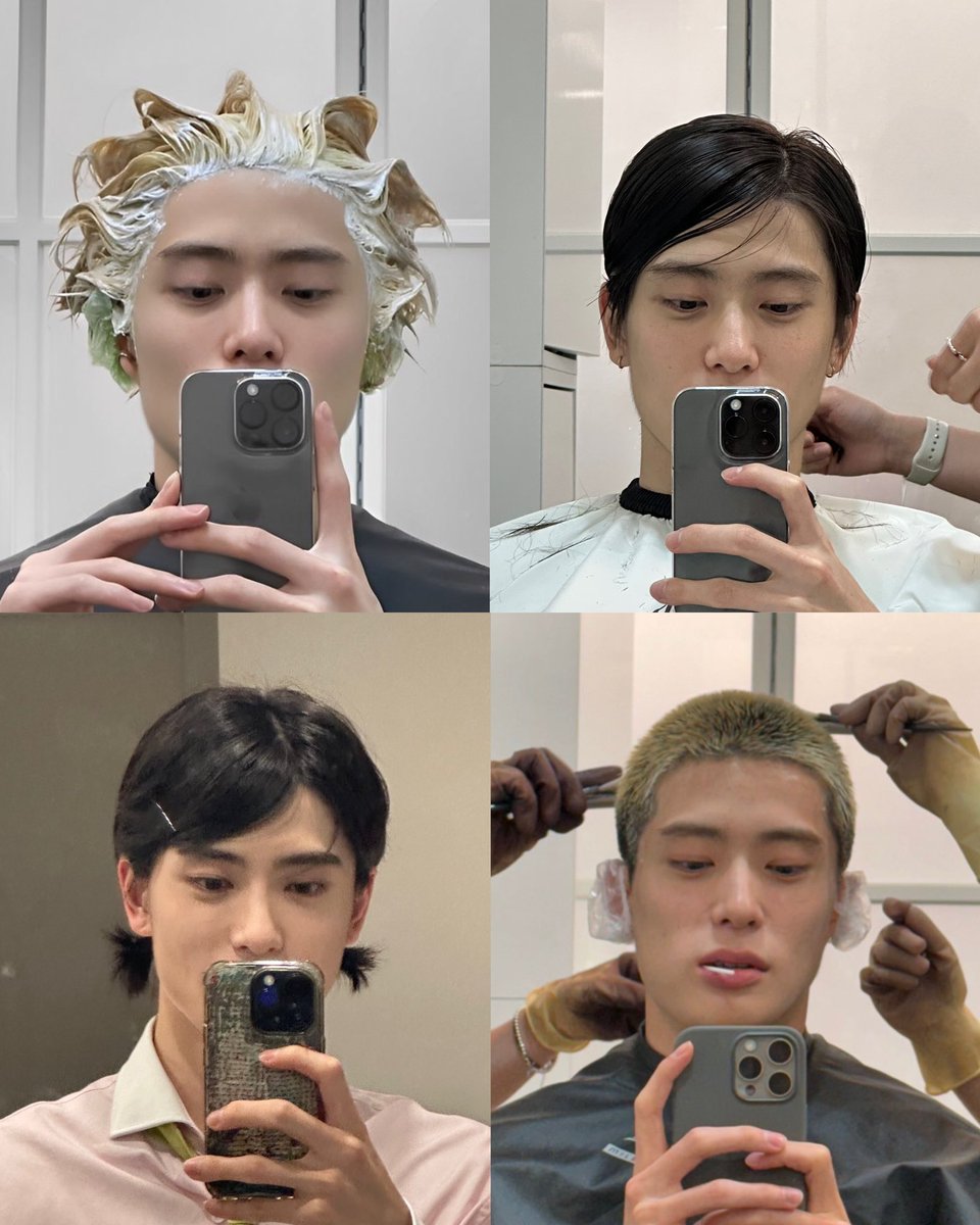 แล้ววิวัฒนาการตอนทำอะไรสักอย่างกับผมอยู่หน้ากระจกแล้วถ่ายมาให้ดูพีคขึ้นเรื่อยๆ