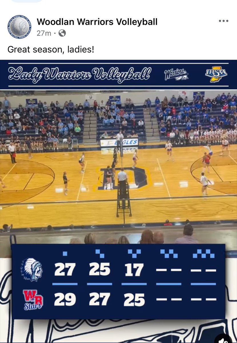 croz_jess's tweet image. Last night ended our magical run in the Semi-State Championship game! Thanks to everyone who supported our girl &amp;amp; to her teammates for loving her so much! She sure is going to miss some of her favorite people next year on the court! #Warrior #2AFinalFour 🏐💙 @ToriCrozier2026