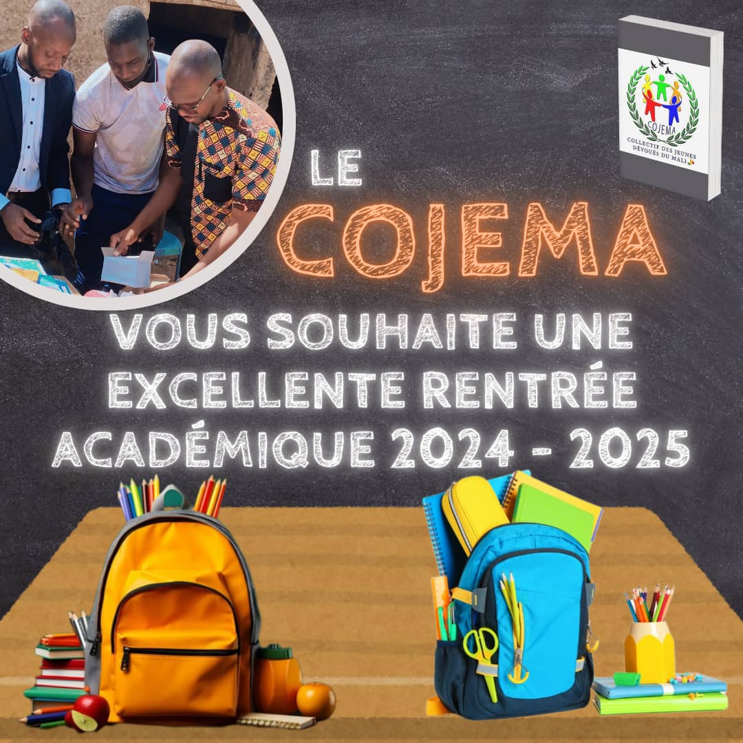 #rentréescolaire 

C’est avec beaucoup de joie et de solidarité que nous souhaitons une très bonne rentrée scolaires 2024-2025 ! 🎒📚📓.
#Cojema #éducation #solidarité