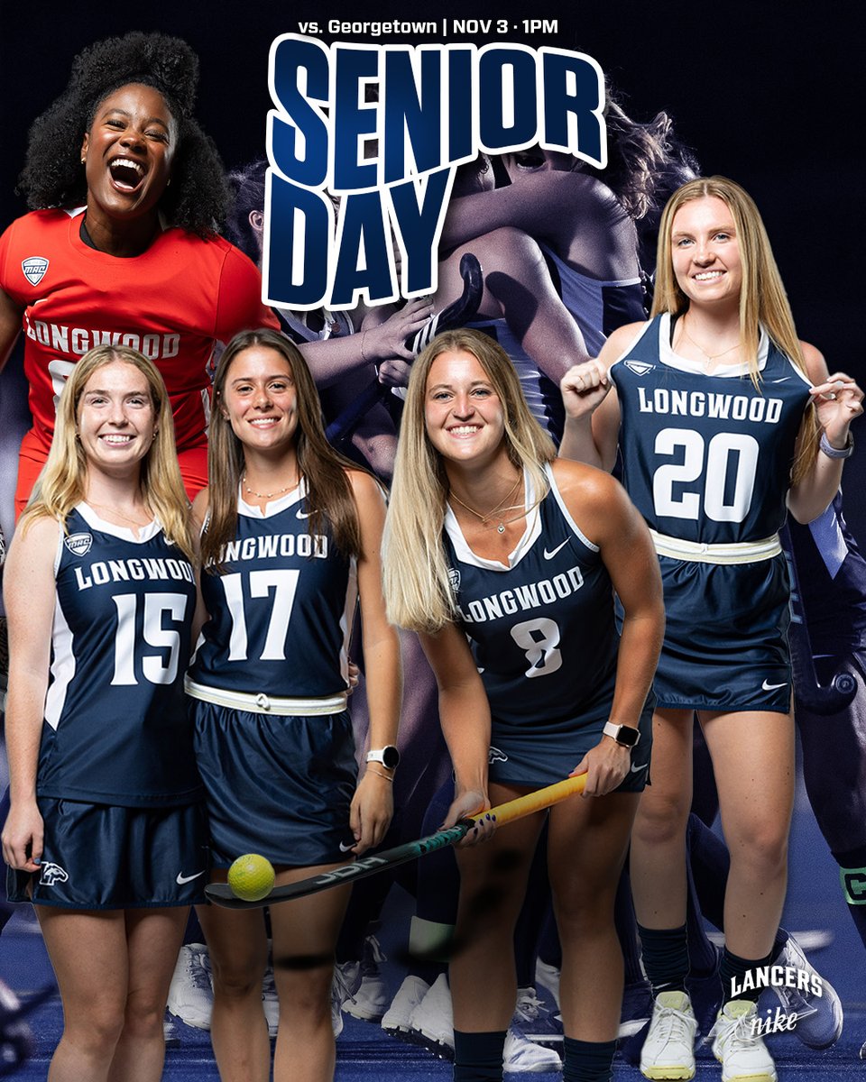 One final match. Come celebrate our seniors with us this afternoon!

🆚Georgetown
🕐1 p.m.
📍Farmville, Va.
📺espn.com/espnplus/playe…
📊longwoodlancers.com/sidearmstats/f…

#GoWood #HorsePower #biif