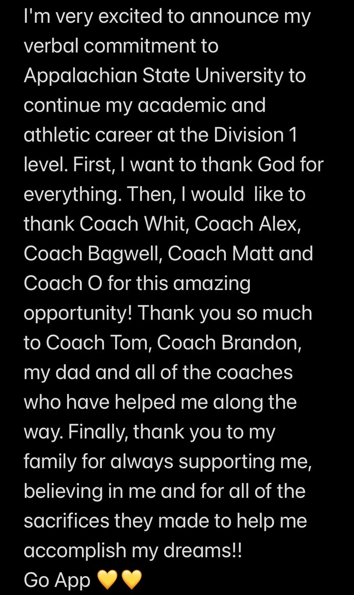 GO MOUNTAINEERS!💛🖤

<a href="/whitjones25/">Whitney Jones</a> <a href="/AleeexIbarra/">Ibarra-Fernandez</a> <a href="/MattAlberghini/">Matt Alberghini</a> <a href="/CoachSBagwell/">Stephanie Bagwell</a> <a href="/courtney_ogle12/">Courtney Ogle</a> <a href="/StarzGold_Bunn/">Starz Gold 18u (Bunn)</a> <a href="/StarzGold/">StarzGold</a> <a href="/CoachBrandon24/">Brandon Perks</a> <a href="/KingTK3000/">Tommy King</a> <a href="/TincherPitching/">Tincher Pitching</a>