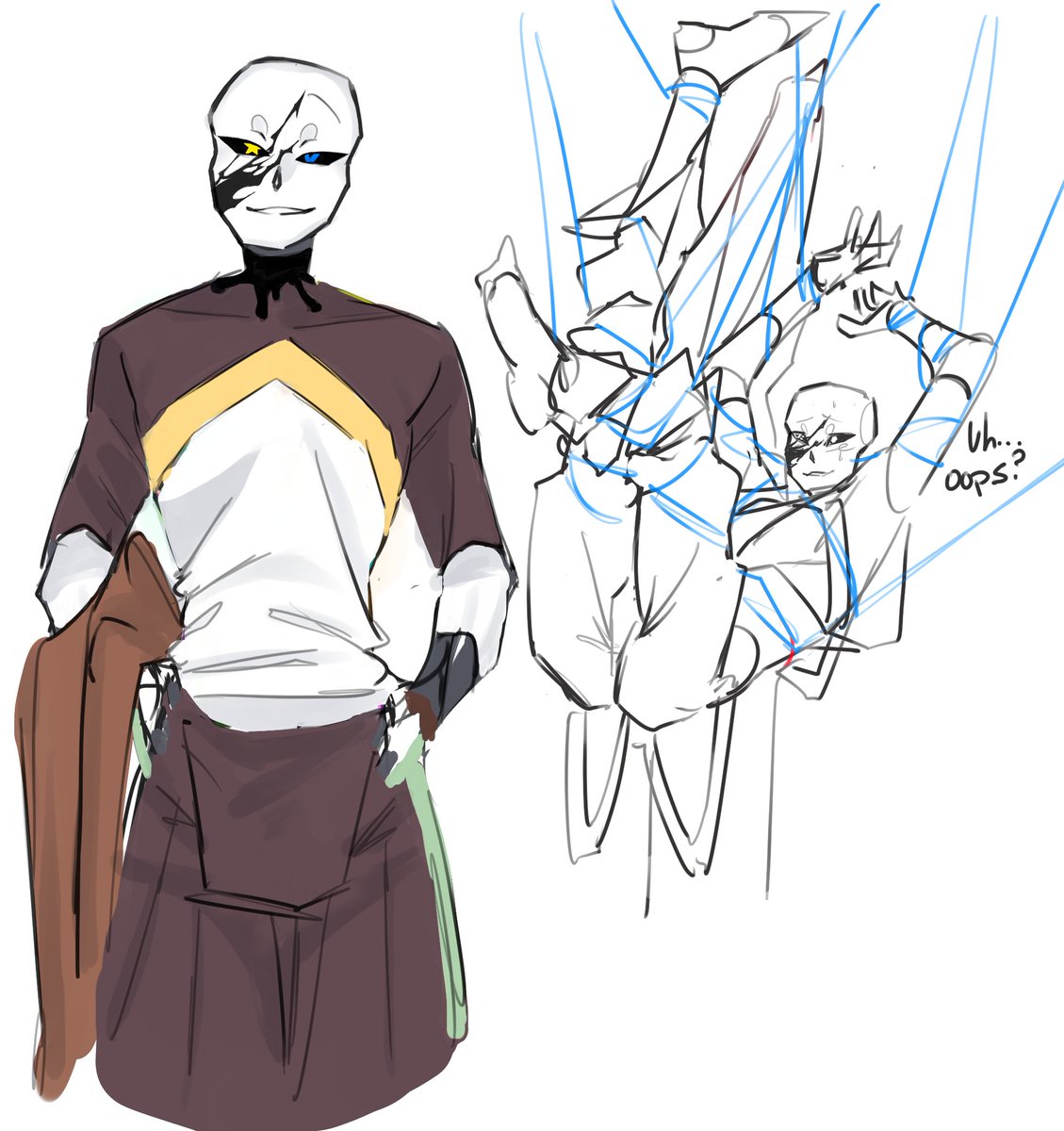 I like him a little broad shouldered I think, looks good on him 🎨🖌️