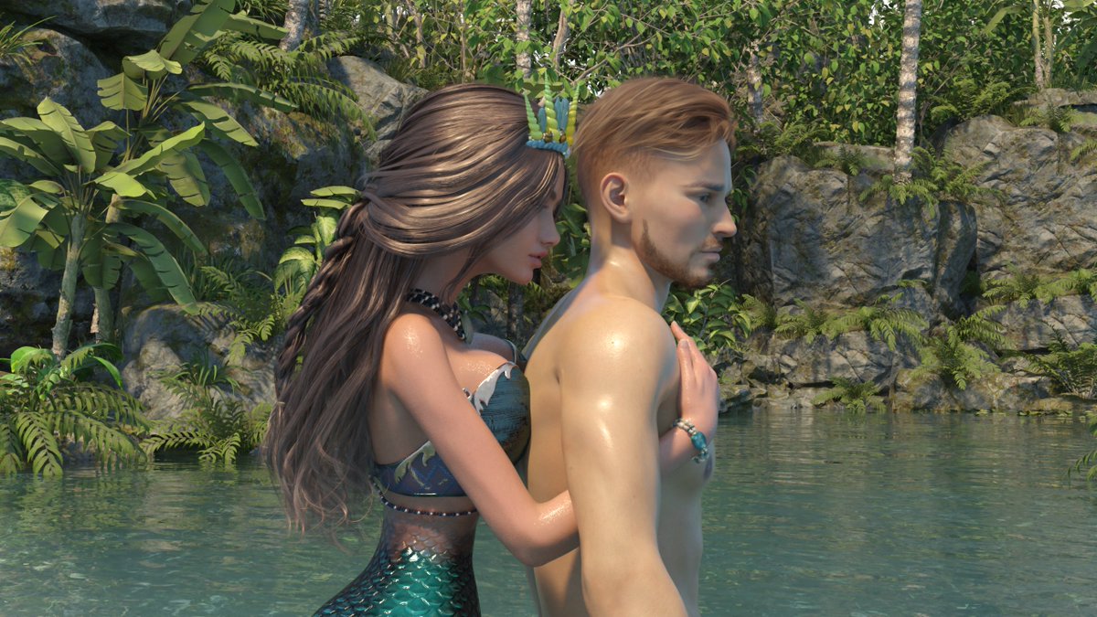 Is this how mermaids wash someone's back?
From SnowStorm AVN
#visualnovel #lewdgames #3DCG #3Dartist #indiegame #adultgamesapk