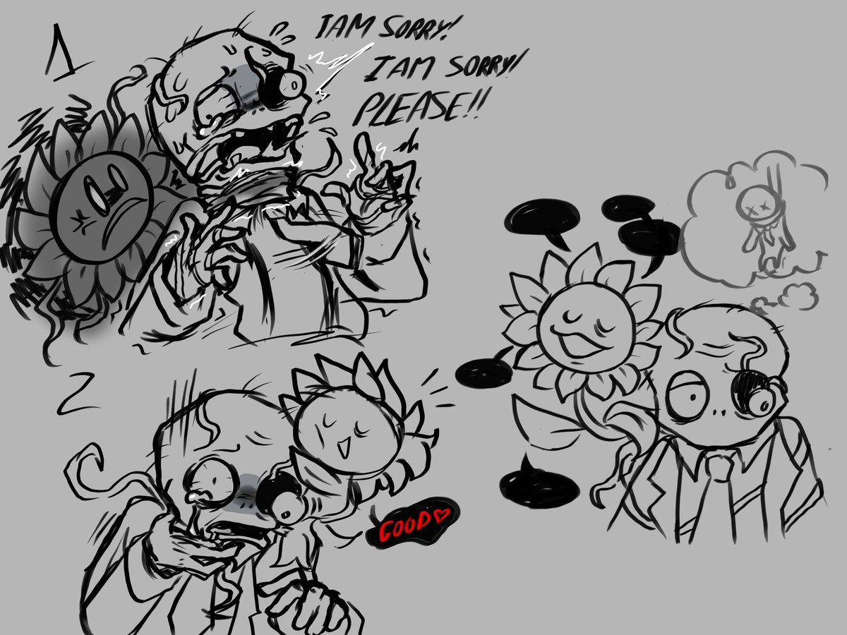 Pvzheroes78's tweet image. I think they're good friends? 🧟‍♂️🌻
#pvzfanart #pvz #pvzoc #plantsvszombies