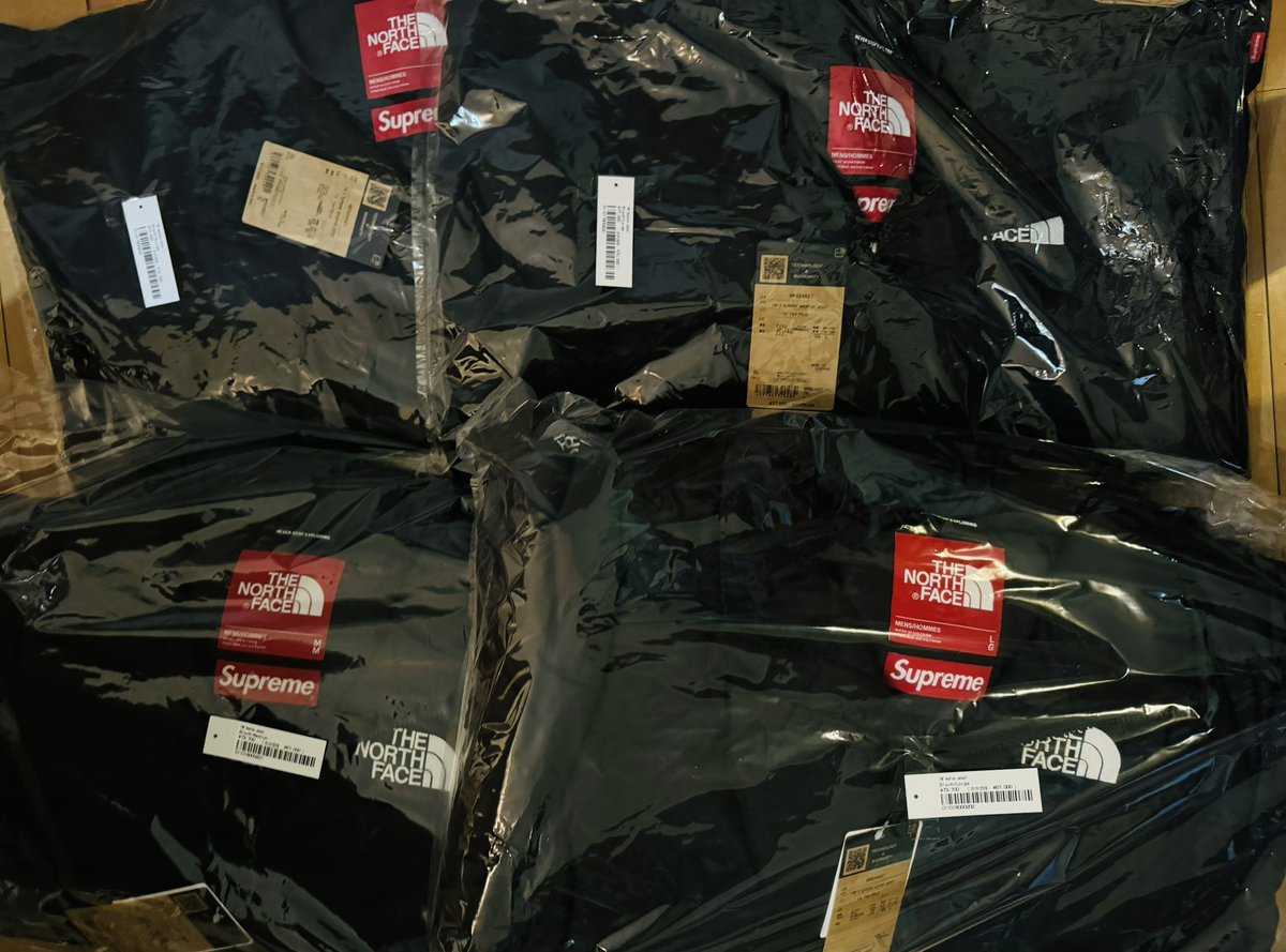 ⚫️Supreme The North Face Mountain Jacket
⚫️Supreme x The North Face Nuptse Jacket 

背面無しの普通のシュプノースが1番カッケーな