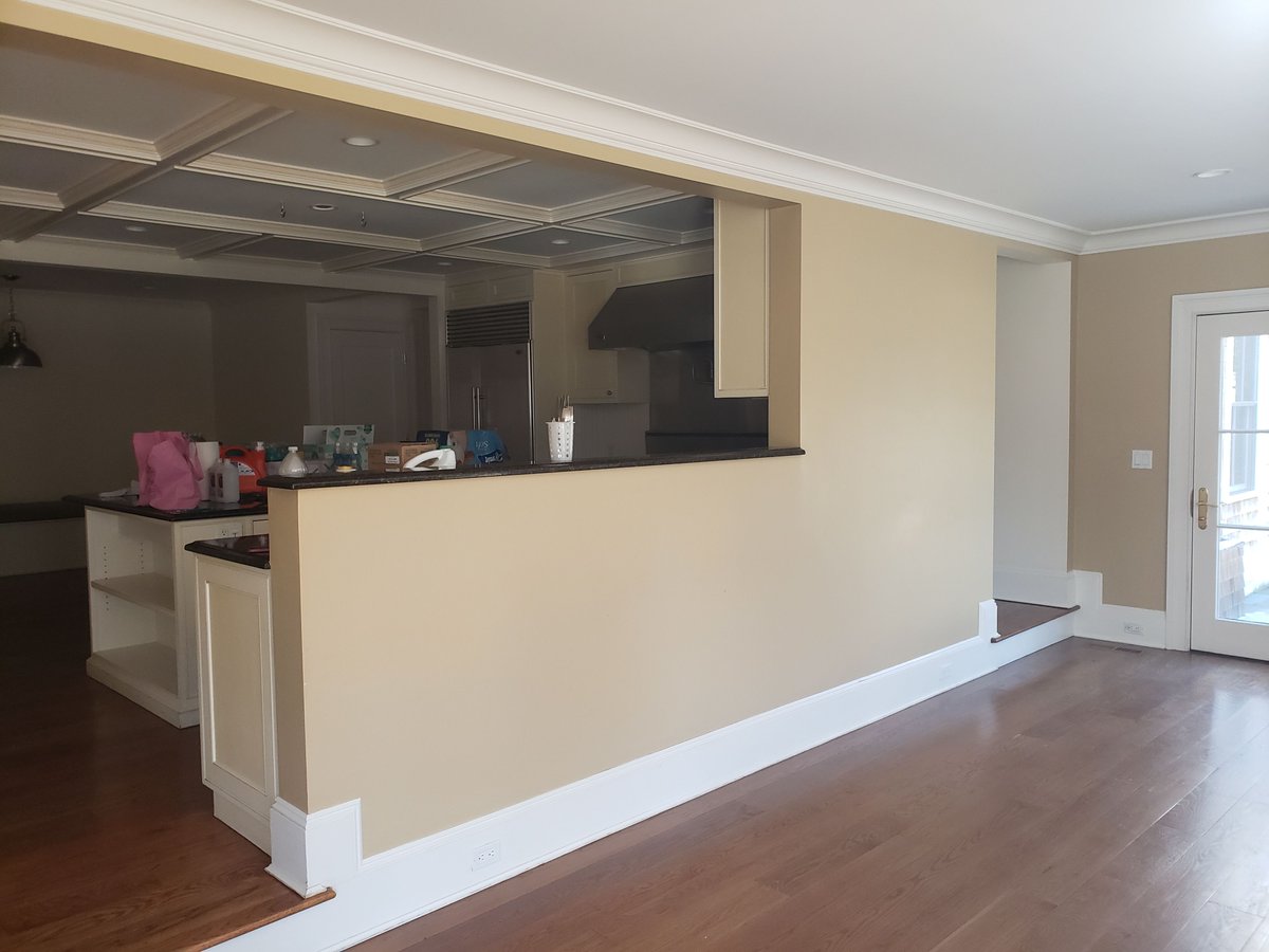 At our award-winning Greenwich Passive House Renovation, we moved the entire kitchen! The original dark and dated kitchen was in a back corner of the house. We moved it to the center of the home, creating a beautiful, open space- perfect for busy family life and entertaining.