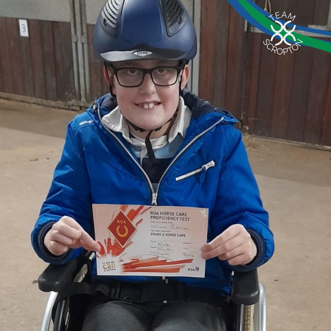 Scropton Horse Centre (@scroptonhc) on Twitter photo Congratulations William - great work in achieving your <a href="/RDAnational/">Riding for the Disabled Association (RDA)</a> Level 2 Horsecare certificate, we are so super proud of you β¨
#TeamScropton #RDA #Horsecare #Achievement Congratulations William - great work in achieving your <a href="/RDAnational/">Riding for the Disabled Association (RDA)</a> Level 2 Horsecare certificate, we are so super proud of you β¨
#TeamScropton #RDA #Horsecare #Achievement